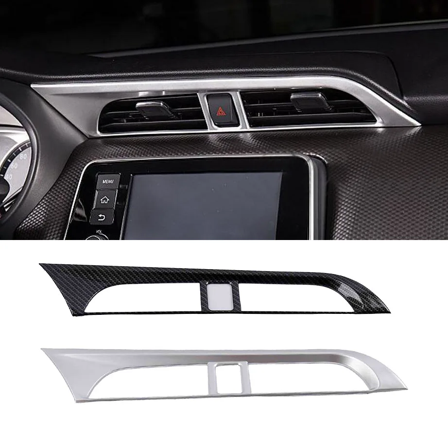 

ABS Carbon fibe Center Console Air Conditional Decorative Sequin For Nissan Kicks 2016 2017 2018 Internal Decorations Stickers