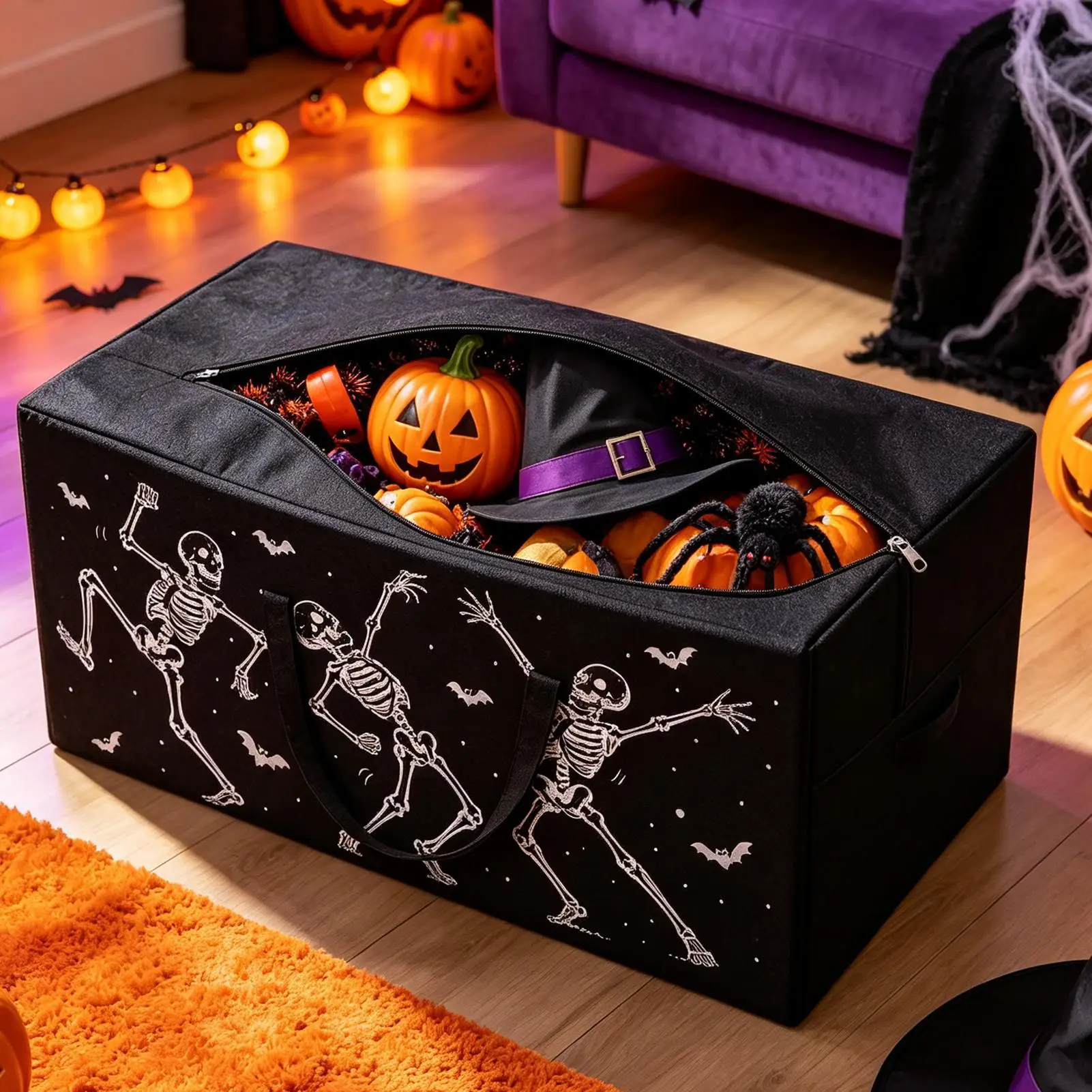 12inch Halloween Storage Bag Oxford Cloth Container Christmas Tree Storage Bag for Travel College Kitchen Bedroom Camping