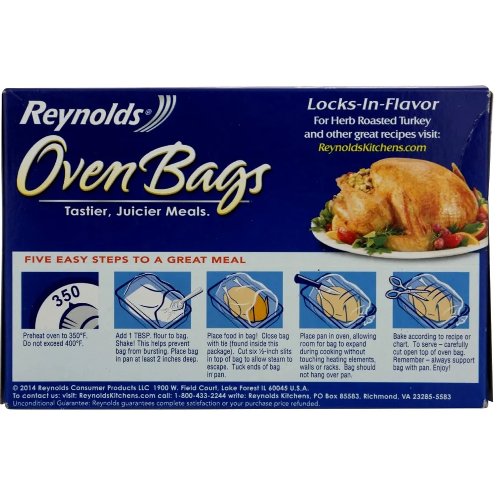 

US Shipping Turkey Oven Cooking Bags Large Size Roasting Bag for Up to 24 Lbs 2-Pack