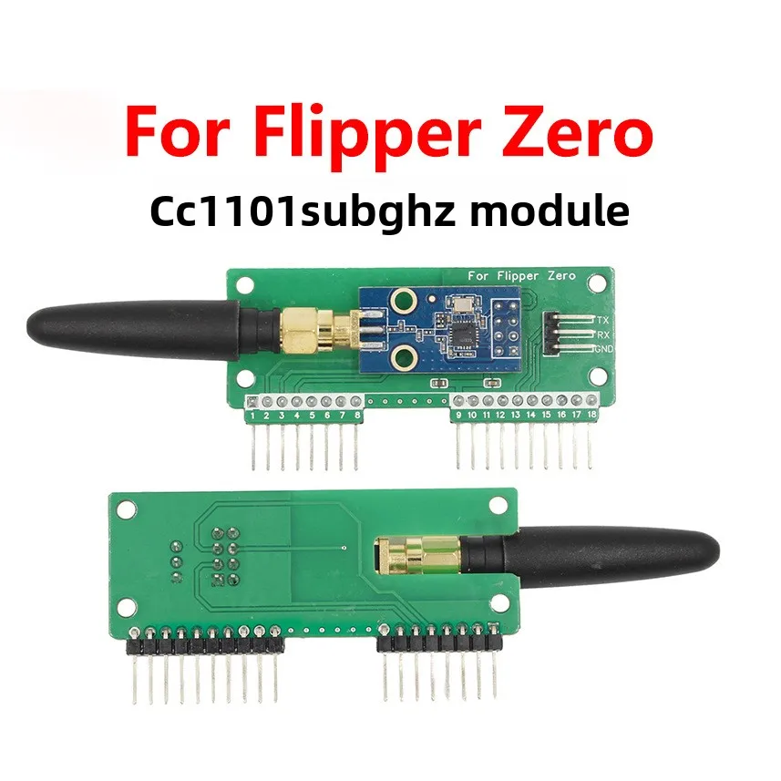 CC1101SubGhz 433MHz RF Wireless Transceiver Module with Antenna  Expansion Circuit Board for Portable Radio Experiment Testing