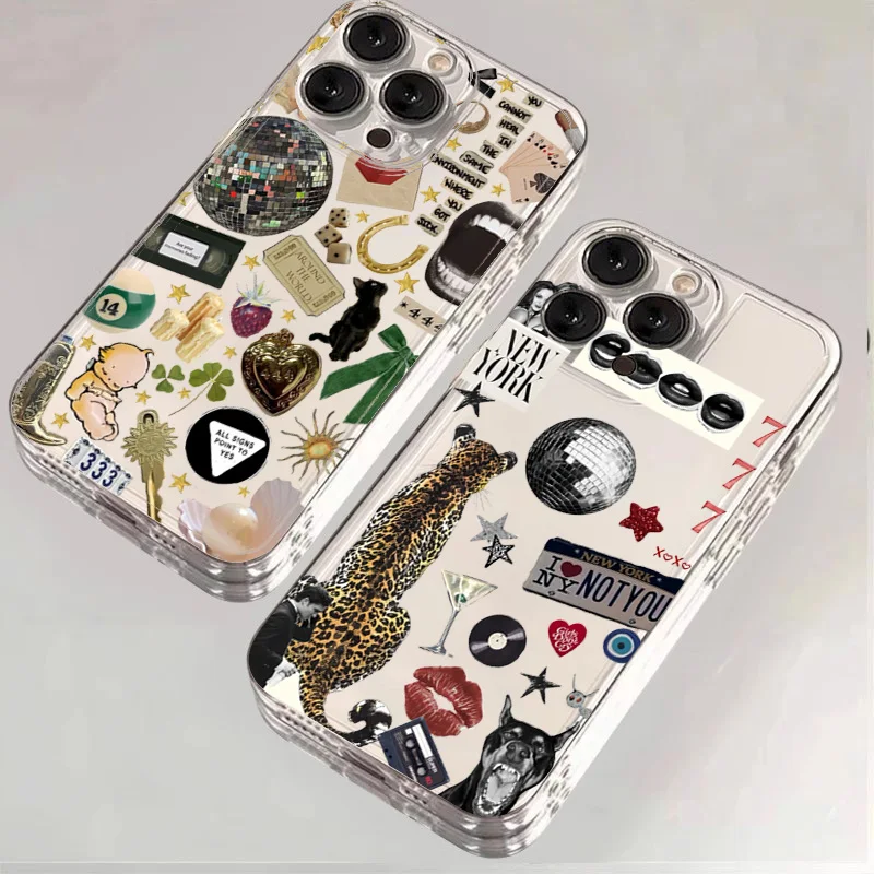 Moda bola de discoteca leopardo caso telefone para xiaomi redmi nota 13 12S 12c 11 10 10c 13c 10s a2 a3 pro plus 4g 5g macio tpu capa