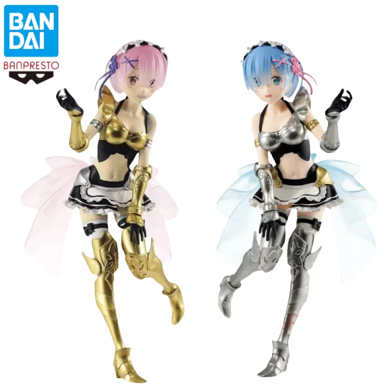 متوفر في المخزون بانداي الأصلي بانبريستو صفر بدء الحياة في عالم آخر ريم رام عمل نموذج لجسم دمية العلامة التجارية الجديدة محاصر المرآب