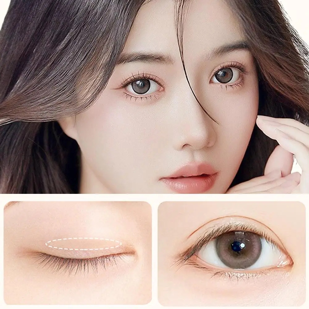 Double Eyelid Stickers Womens Invisible Natural Traceless Lace Handy Gadget Olive Wide Thin For Swollen Eyes Eyes Beauty To U9s8