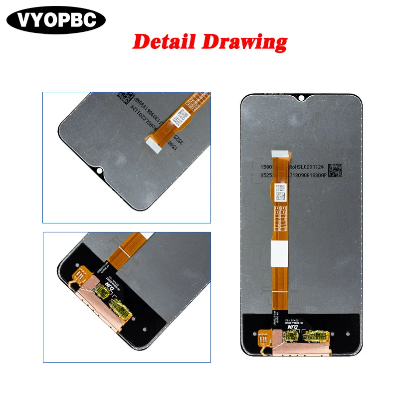 For VIVO Y72 5G Original LCD Display With Frame Panel Digitizer Assembly Repair Replacement Parts Touch Screen