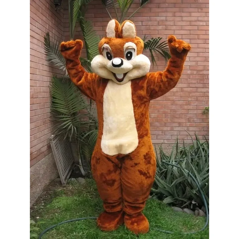 Weihnachten Neues Erwachsenen-Schaumstoff-CHIPMUNK-EICHNERTTIKOTEN-Kostüm Plüsch-Cartoon-Maskottchen-Kostüm Weihnachts-Verkleidung Halloween-Maskottchen-Kostüm