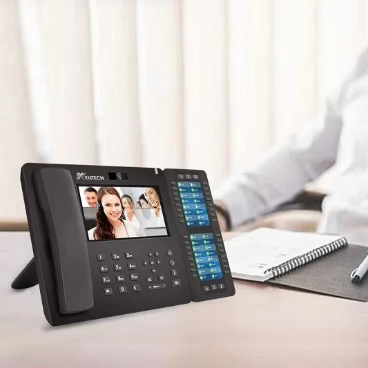 KNTECH Video IP Phone SIP 2.0 Desk Phones Office Phone with 7.2 Inch Colorful Screen KNPL-800Plus