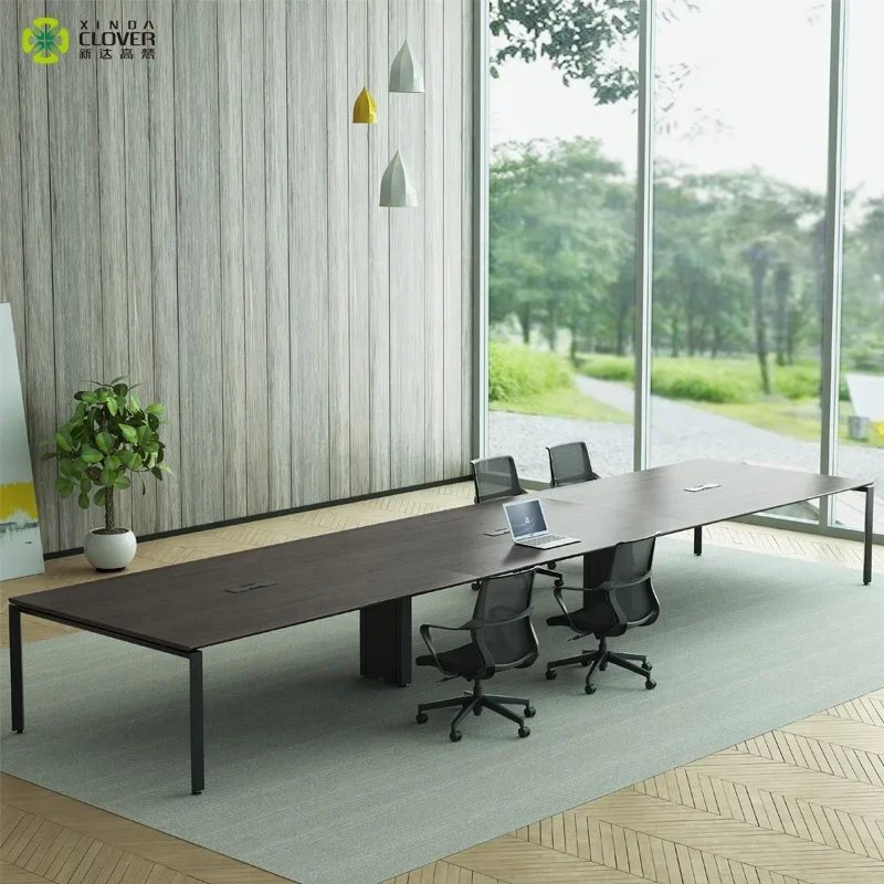 Boardroom Table Modern Office Meeting Table Used 6 Meter Long 16 Person Conference Table