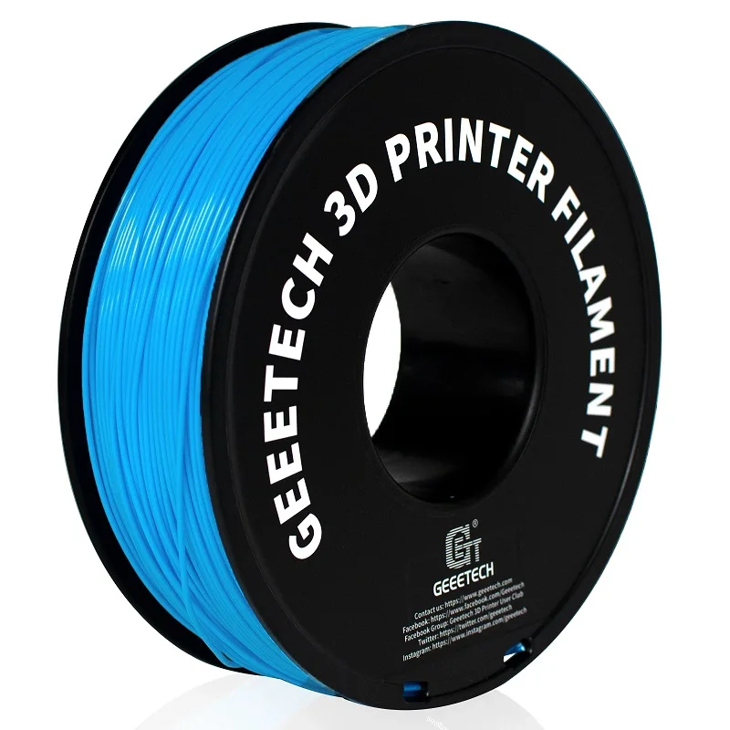 Geeetech ABS+ 3D-filament 1,75 mm 1 kg kunststof, 3D-printermateriaal, wirwarvrij, niet-giftig, vacuümverpakking wit zwart