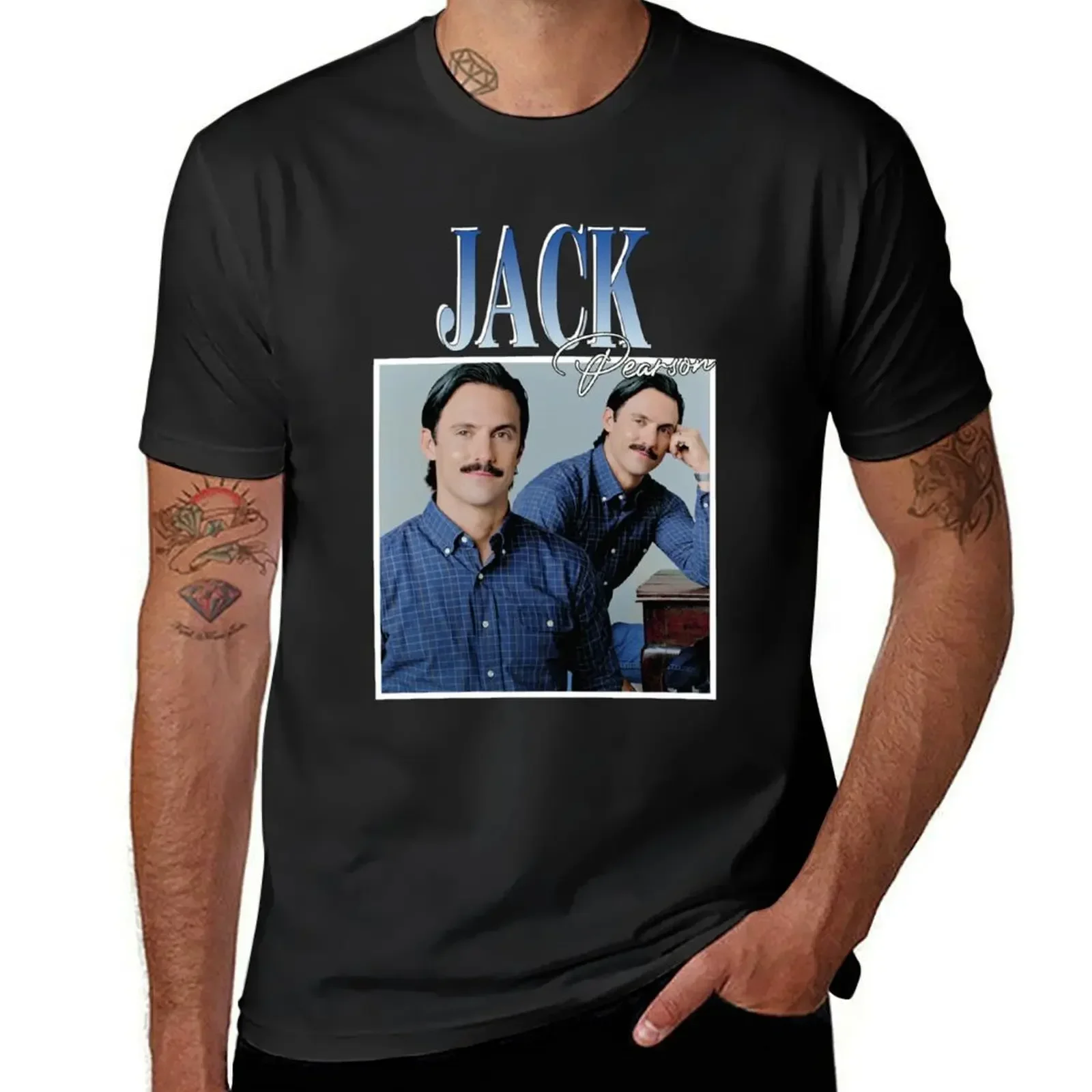 Jack pearson T-Shirt heavyweights korean fashion quick-drying plus size tops mens t shirts pack