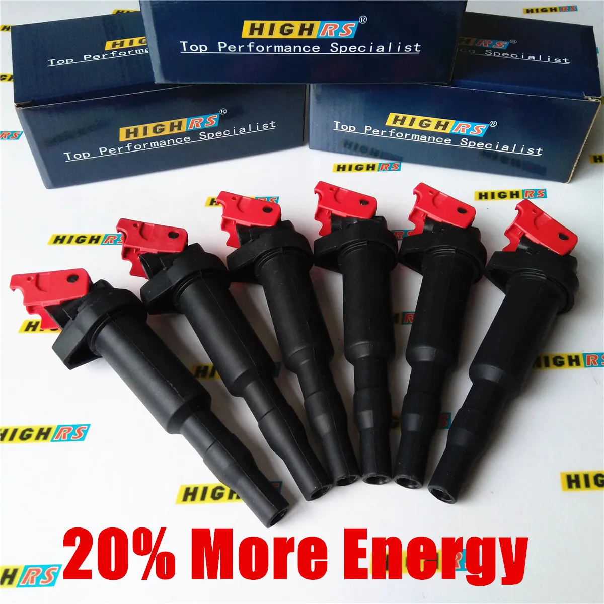 6 Performance ignition coils for BMW E46 E60 E82 E83 E84 E85 E90 E91 E92 coil pack 530i 535i 550i 650i 740i 750i 760i X5 X6 M5