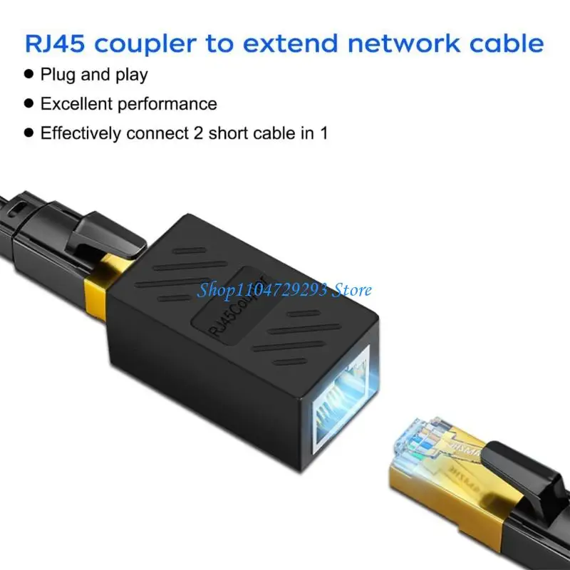 Y2GD RJ45 Ethernet Coupler For Gigabit Networking Extension 326ftSupport Cat7 Cat6 Cat5e