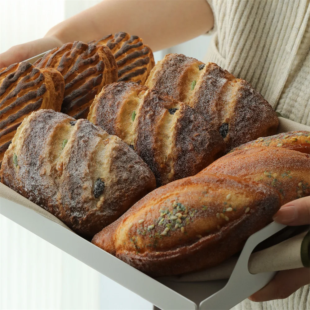 

Artificial fake bread Food display props store shop decor Ficelle batard french Baguette Croissant simulation bread model