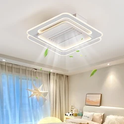 Convertitore di frequenza intelligente ventilatori da soffitto per camera da letto invisibili lampada a spettro completo moderna e semplice lampada a ventola senza lama per soggiorno