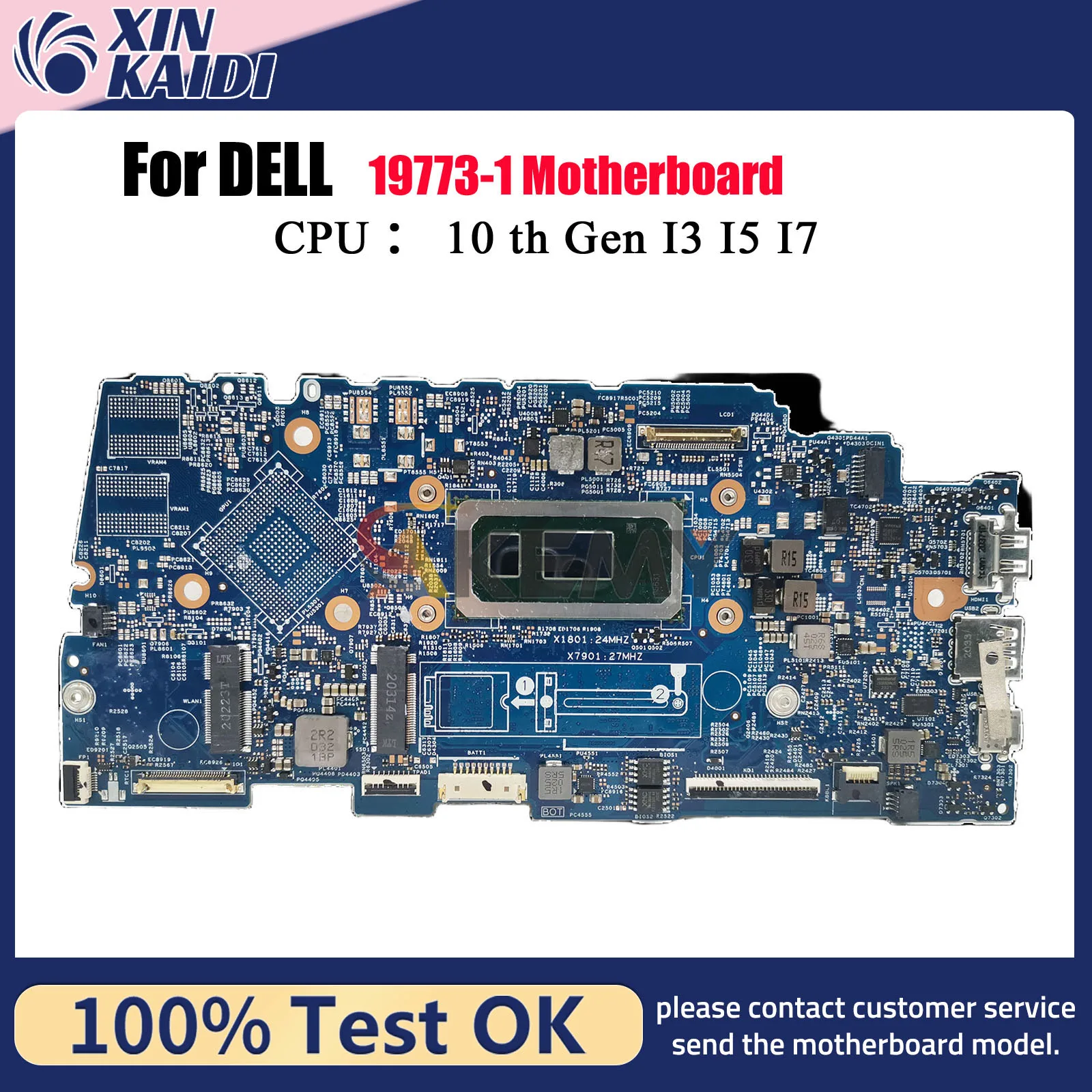 

For Dell Inspiron Vostro 5300 Laptop Motherboard 19773-1 with i3 i5 i7 CPU 0X4C7V 00HTT8 0XHCN2 0V499Y 100% Tested OK
