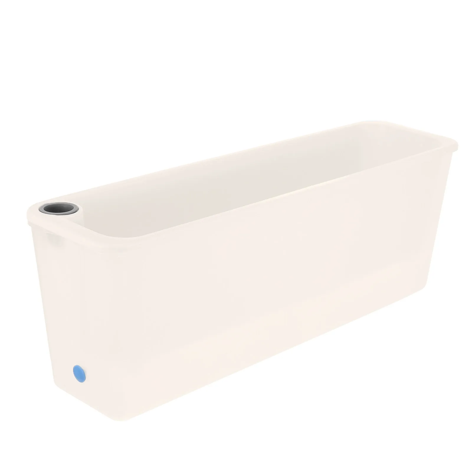 

Rectangle Self Watering Planter Box for Windowsill Balcony Herb Vegetable Garden Narrow Design with Visible Water Level
