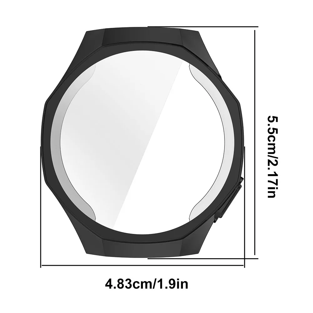 حافظة ناعمة من البولي يوريثان غطاء كامل واقي شاشة مضاد للخدش حافظة ناعمة من مادة البولي يوريثان الحراري لساعة هواوي GT5 Pro 46 مللي متر/42 مللي متر
