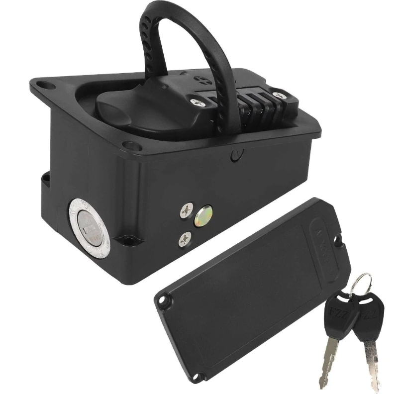 

Antitheft Battery Compartment Lock With Charging Port Protector Electric Bike Battery Lock Connection Board Cover
