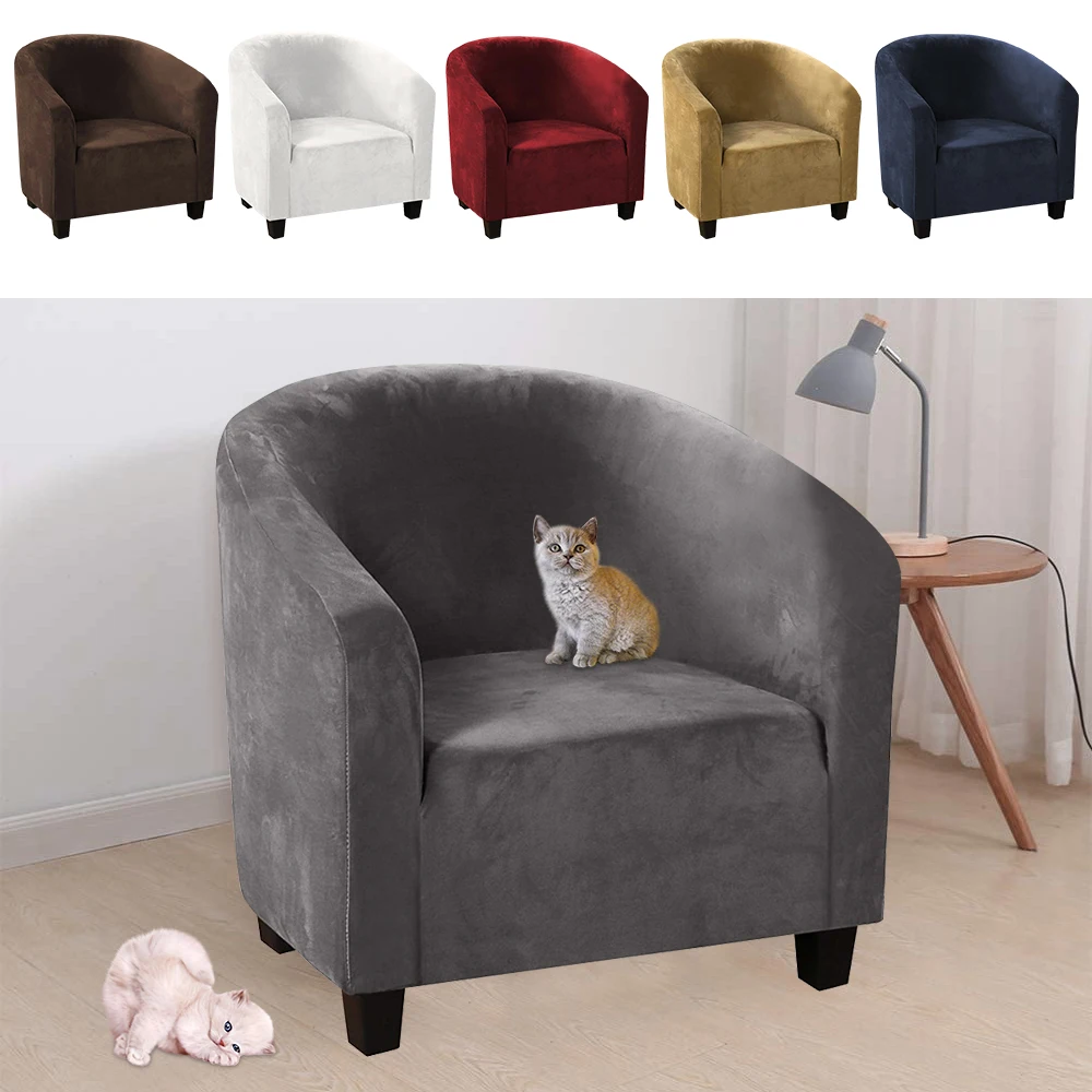 

Tub Chair Covers Elastic Armchair Covers Chair Slipcovers for Living Room Stretch Sofa Couch Covers Washable Removable Soft