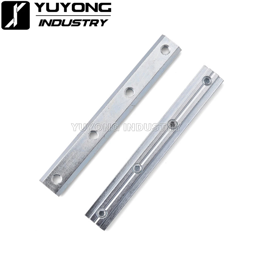 5pcs/Lot Zinc-Plated 180° V-slot Straight Joint Inside Connector Bracket for 20 Series V Slot with 8mm grub screws