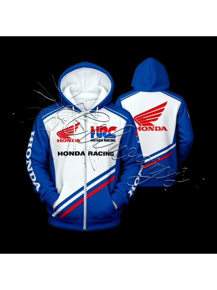 AliExpress 2026Autumn and Winter Honda Racing Fashion Motorcycle Suit Men's and Women'sMOTO Mountain Bike Off-road CyclingHooded Sweatshirt