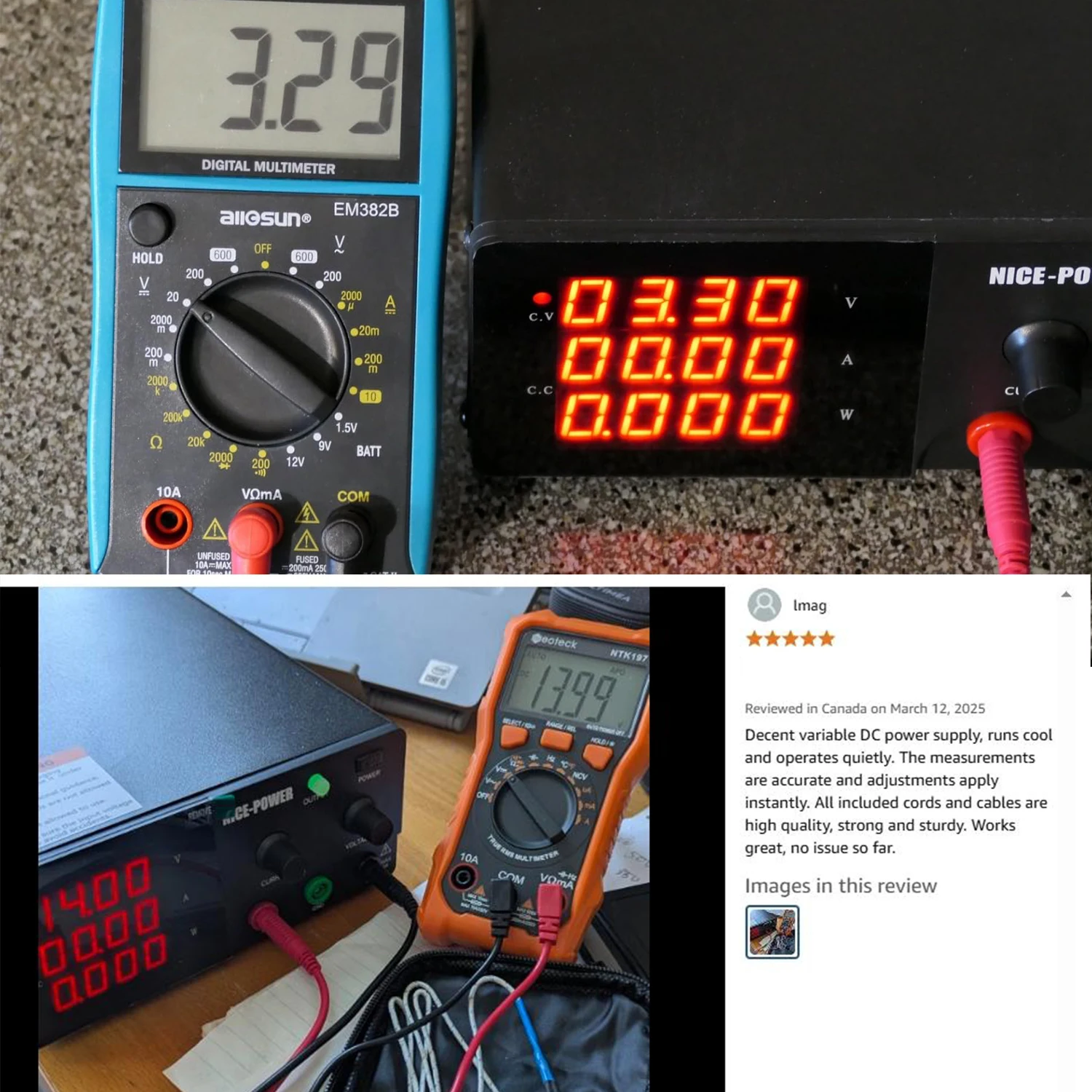 NICE-POWER DC Power Supply Variable 60V 20A 1200W Bench Power Supply Output Switch Encoder Knob 15V 60A/30V 30A/120V 10A/200V 5
