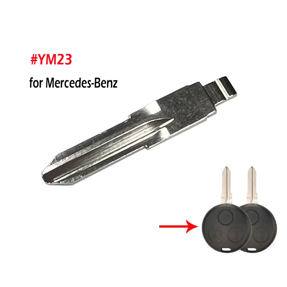 

YM23 Keydiy Xhorse JMD Uncut Flip KD Key Blade for Mercedes-Benz Smart 1998-2006 Fortwo Passion Roadster City Coupe Crossblade