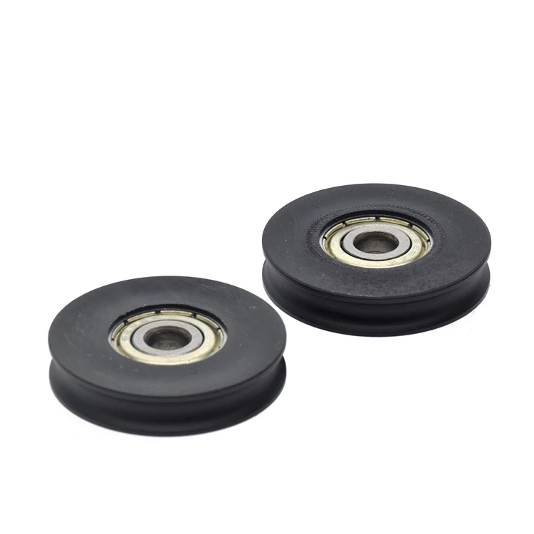 Plástico Envolvimento Roda De Nylon, U-Groove Roda Guia Da Rosca Roda, Janela Roda Acessórios, 6x35x7, r2.75, 1Pc