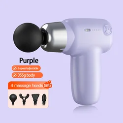 Mini Colorful Electric Muscle Massager Portable Fascia Gun neck And Shoulder Cervical Deep Tissue Vibrator Massage Back Pain