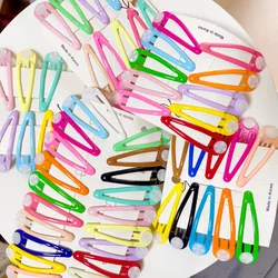 50pcs Candy Color Hairclip Girls Barrette BB Clip Hair Clip Setting Base For DIY Kids Hairpins Hairgrip Hair Accessories