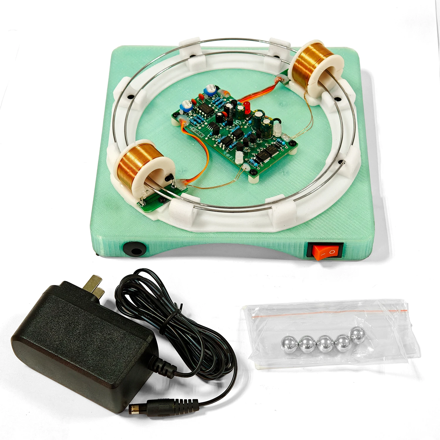 

Dual-Coil 3D Printed Electromagnetic Accelerator Model Low-Speed Physics Experiment Teaching Aid STEM Educational Creative Gift