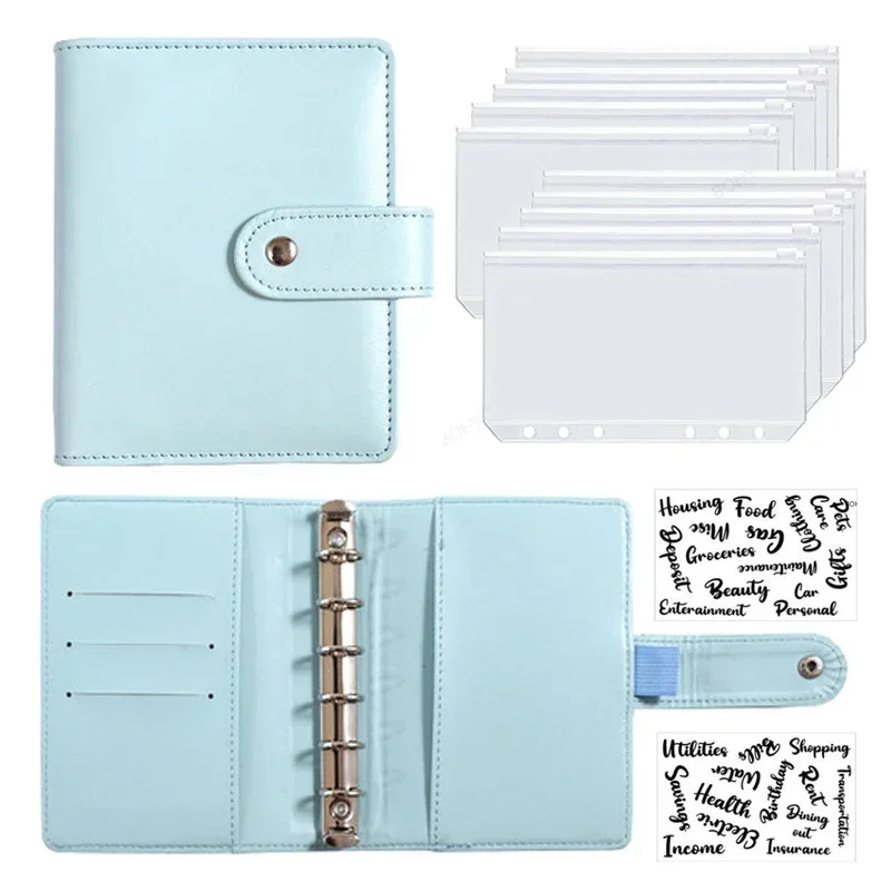 loose leaf notebook binder habitacao budget planner envelope de dinheiro dinheiro para poupar buracos binder para gestao financeira a7 2024 01