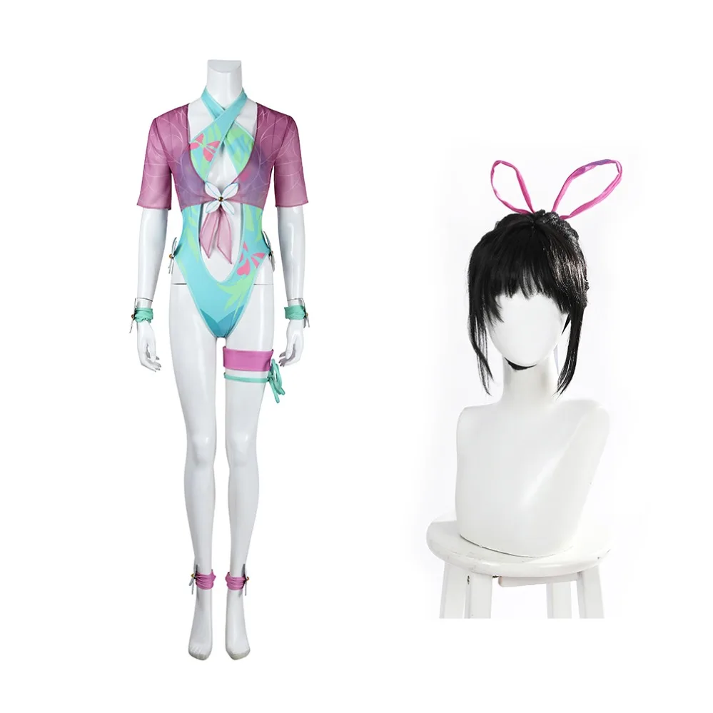 

Psylocke Swimsuit Disguise Psylocke Cosplay Costume Bodysuit Shirt Accessories Anime Rivals Outfit