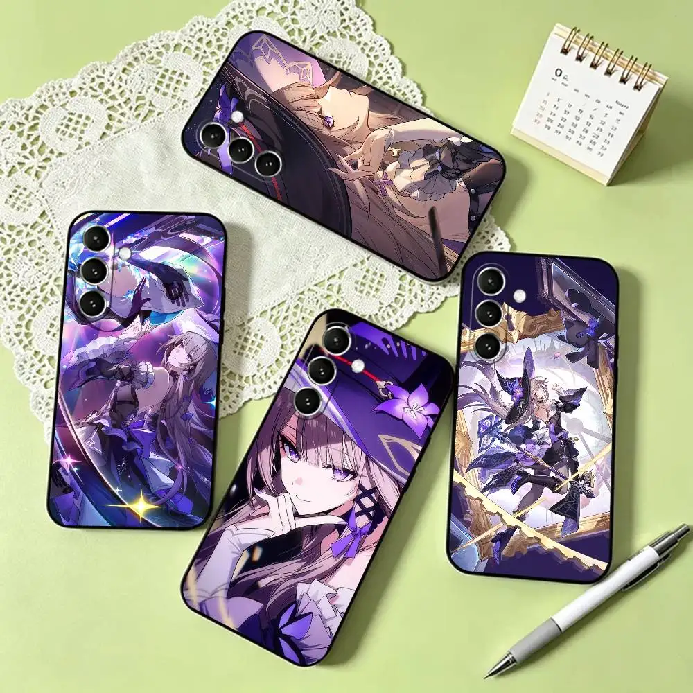 The h-Herta HSR Phone Case For Samsung Galaxy A73,A72,A71,A70,A53,A52,A51,Soft Silicone Black Cover