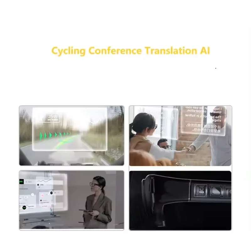 Gafas AR, gafas de traducción, lente de pantalla de idioma, navegación de proyección, gafas 2G + 32G, subtítulo, traducción rápida, 720P, WIFI