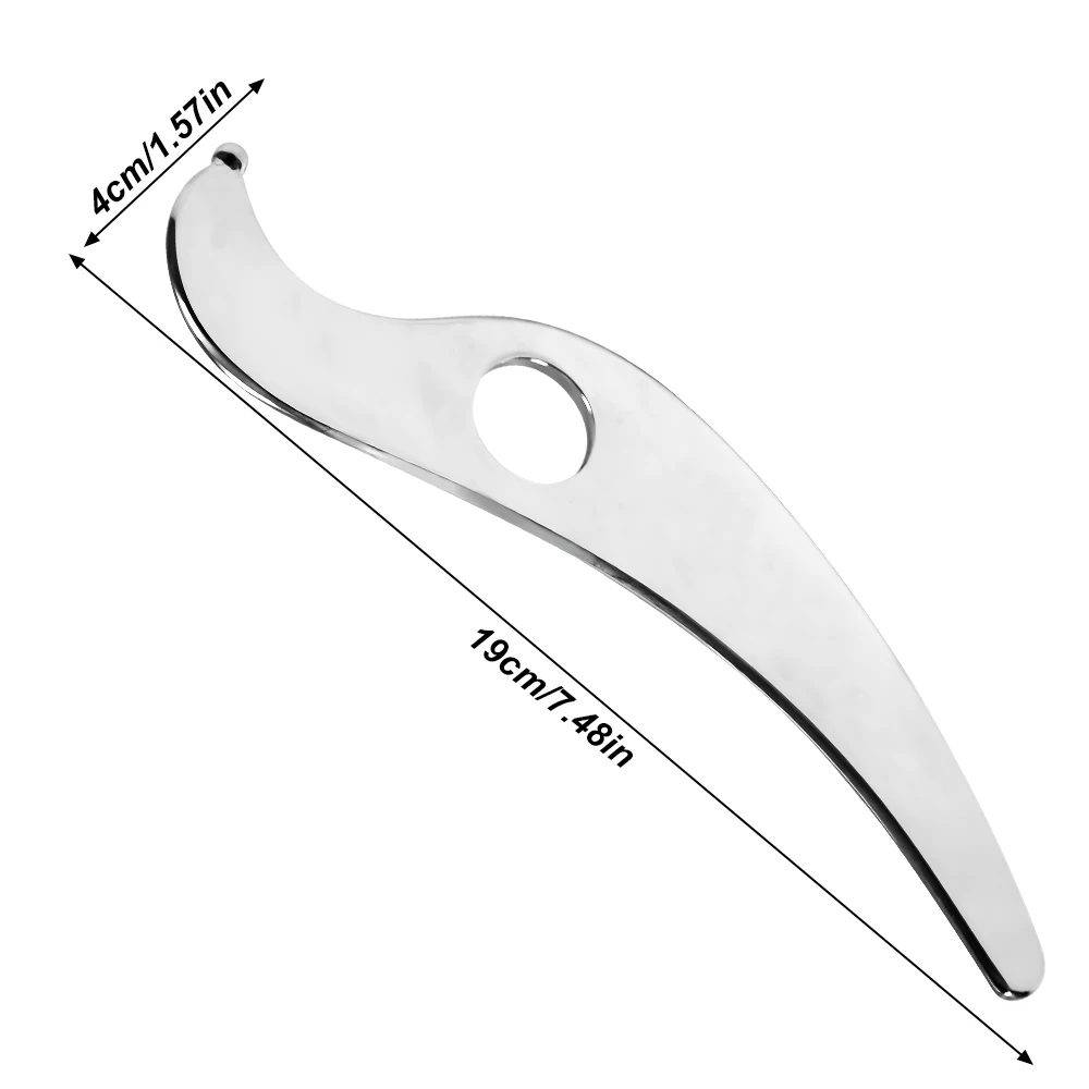 1Pcs Gua Sha Tool - Medical Grade Stainless Steel Scraping Massage Tool, IASTM Tool for Relaxing Soft Tissue, Reduce Head