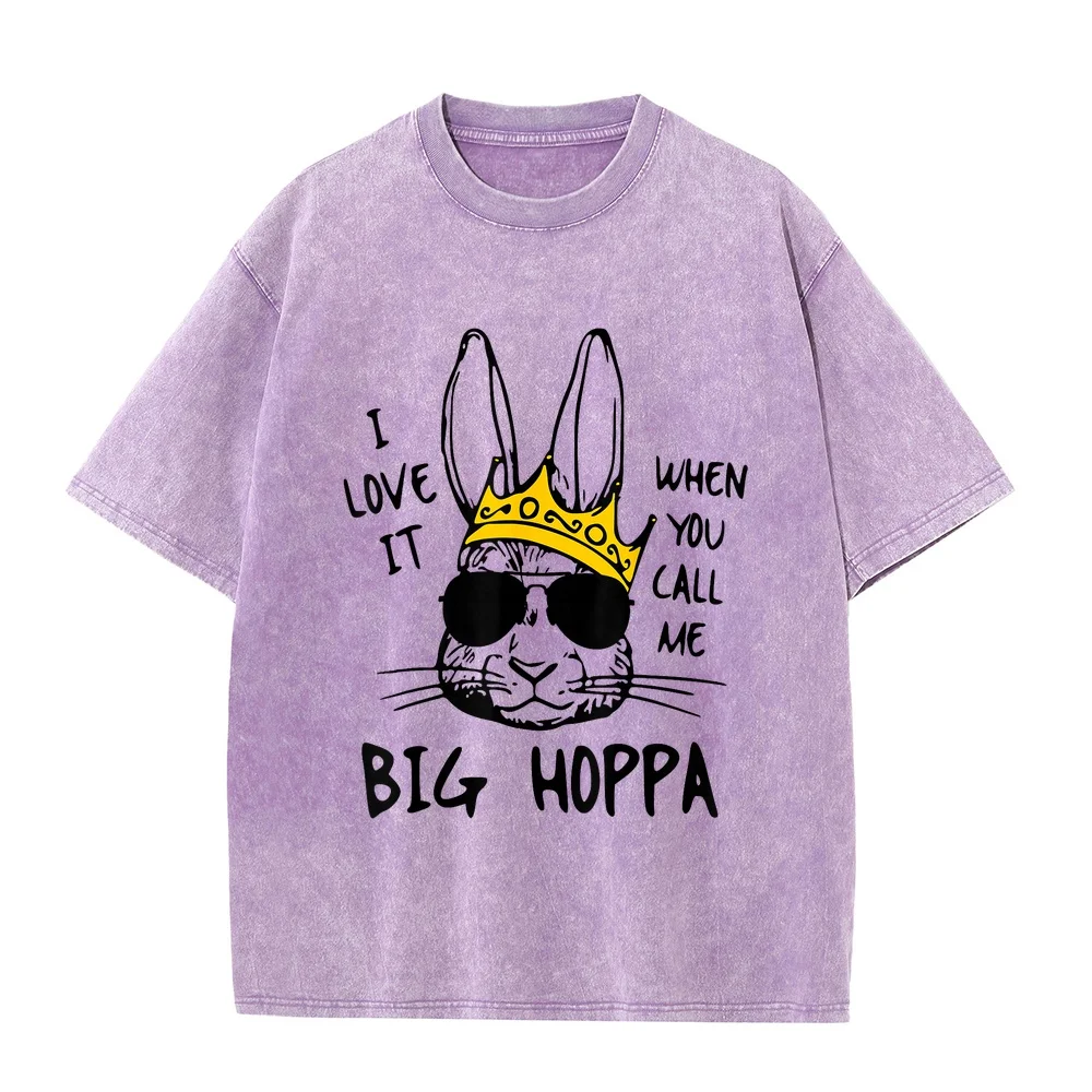 I Love It When You Call Me Big Hoppa Bunny Easter Kids T-Shirt Camiseta Hombre Одежда Korean Reviews Many Men's Clothes Funny