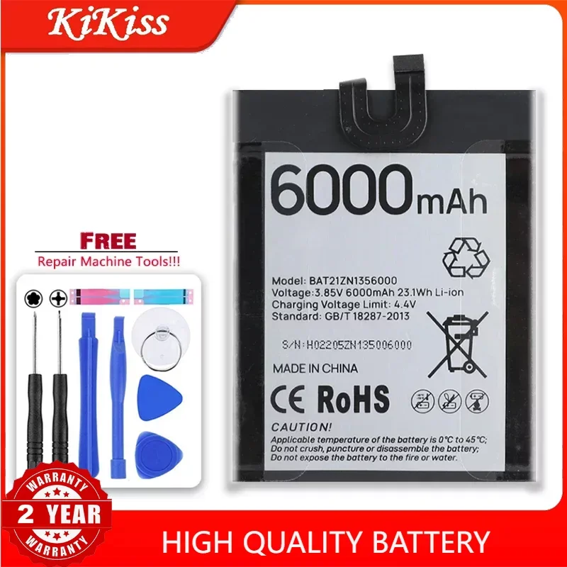 

6000mAh Replacement Battery BAT21ZN1356000 For DOOGEE S98