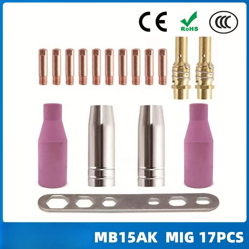 

MB15AK protective nozzle MB15 protective nozzle conductive nozzle 17PCS