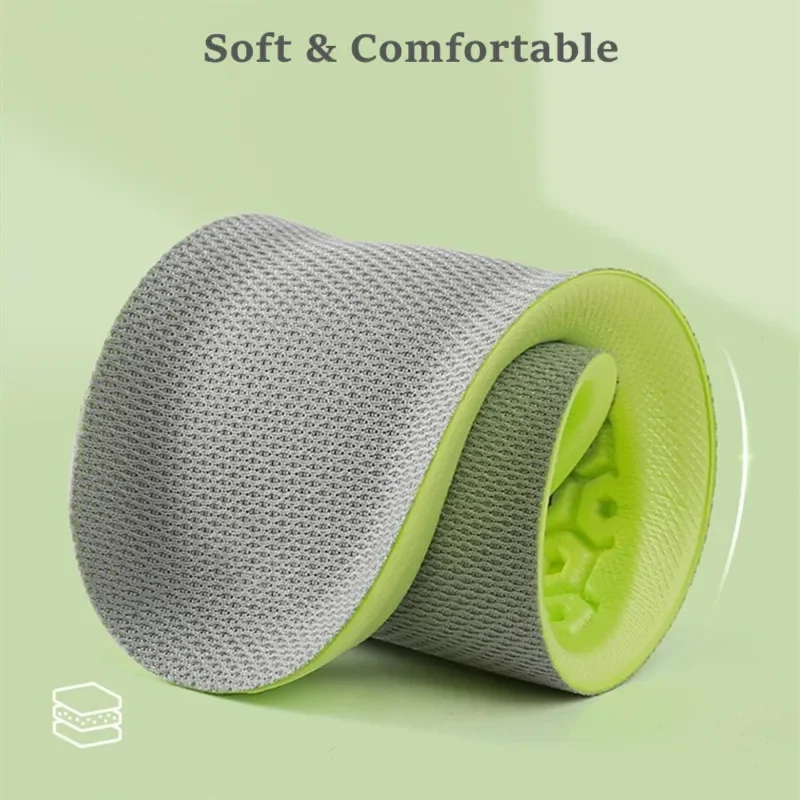 Anti-Slip Breathable Shoe Pads for Work & Daily Wear Soft Cushioned Insoles Memory Foam Foot Sweat-Absorbing Arch Support Insert
