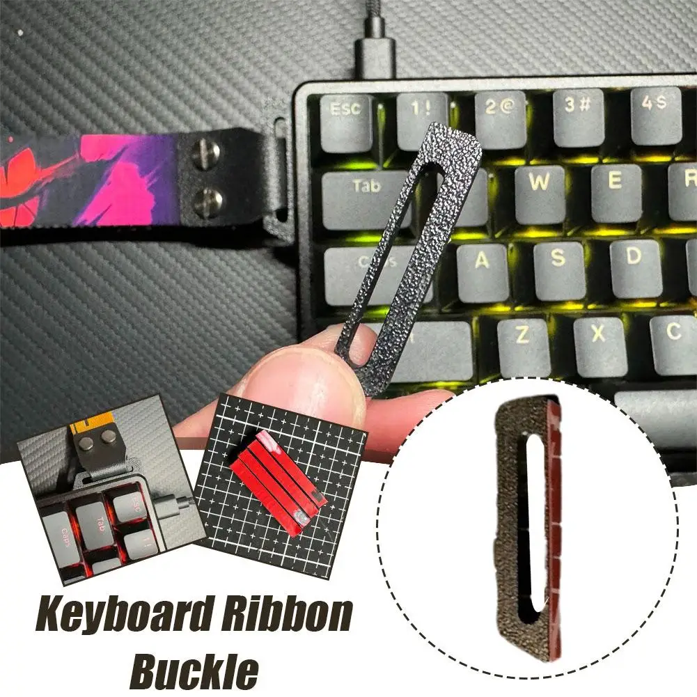 Universal Keyboard Ribbon Buckle, Impressão 3D Profile for Woing Style, Acessórios teclado mecânico