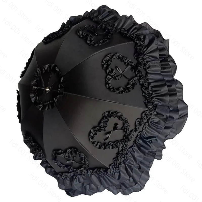 Princess Lolita Anti-UV Lace Birdcage Umbrella Cosplay Wedding Decor Parasol for Women