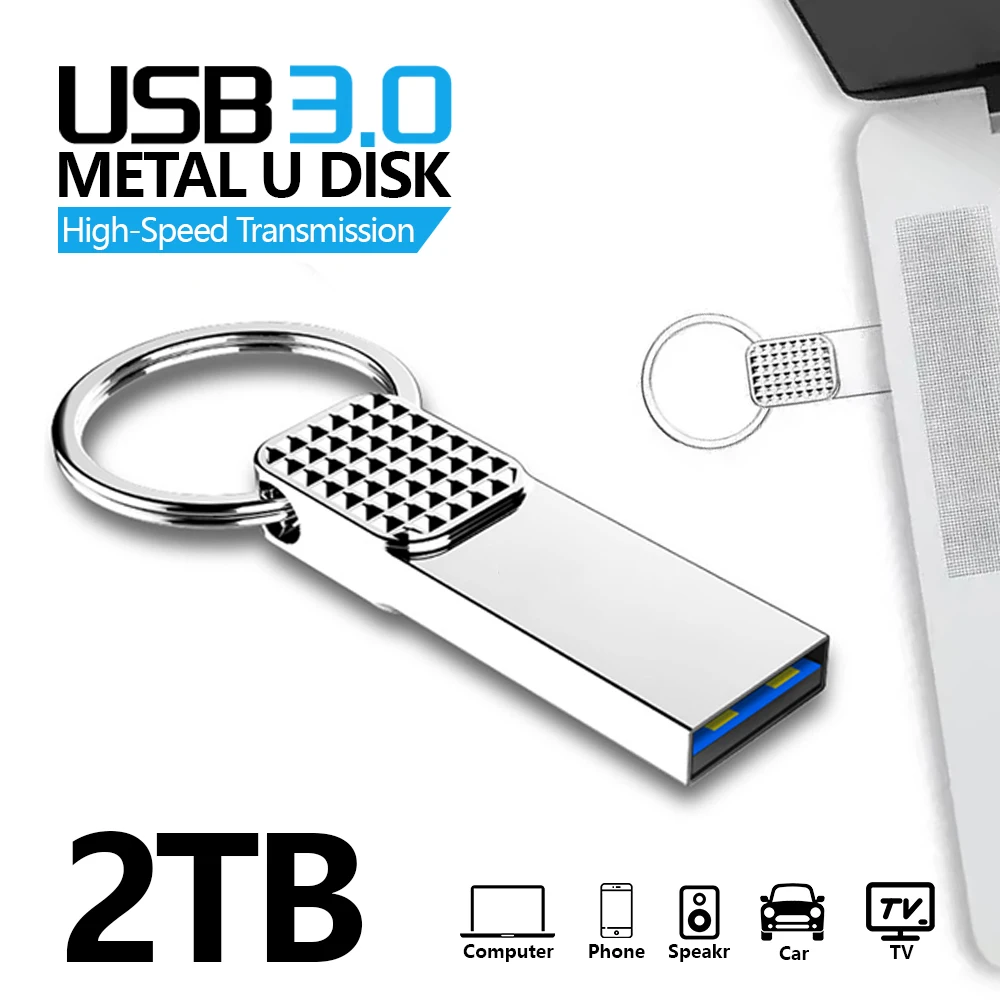 

Original Rod Drive Pendrive Cle USB 3.0 Flash Drive 128GB Silvery External Storage 512GB Pen Drive 1TB 2TB U Disk For Tablet PC