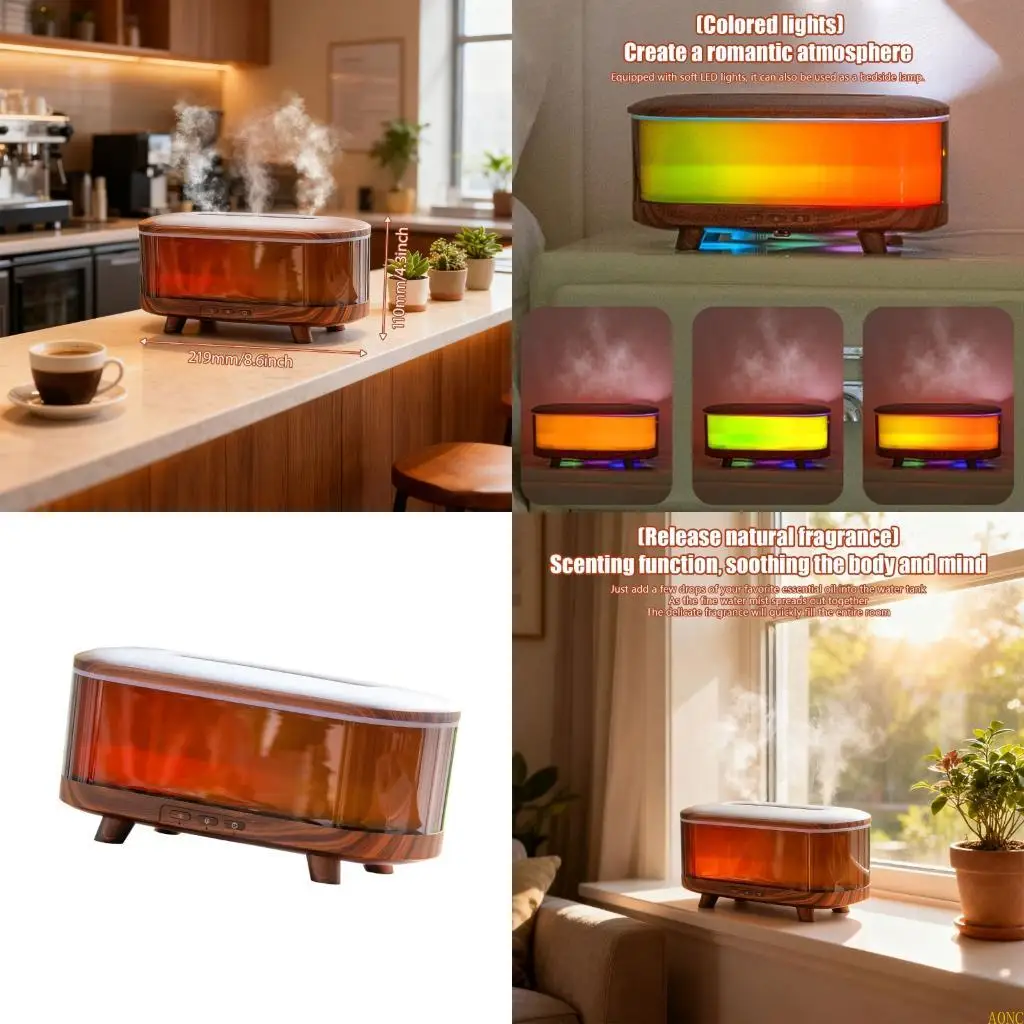 

A0NC Portable Humidifier Quiet Double Misting Realistic Large Capacity Household