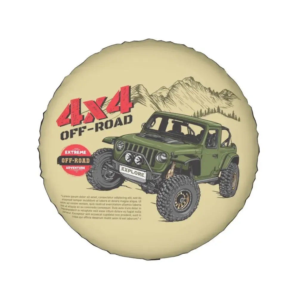 Maßgefertigte Vitara Offroad Ersatzradabdeckung Tasche für Jeep Hummer Auto-Radschutz Zubehör 14" 15" 16" 17" Zoll – Detail 32