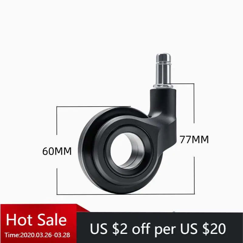 

5 Pcs Anti-Tangle Office Chair Wheels Screw-in Hollow Casters Universal Swivel Chairs Gaming/Computer Chair Pulley Replacement