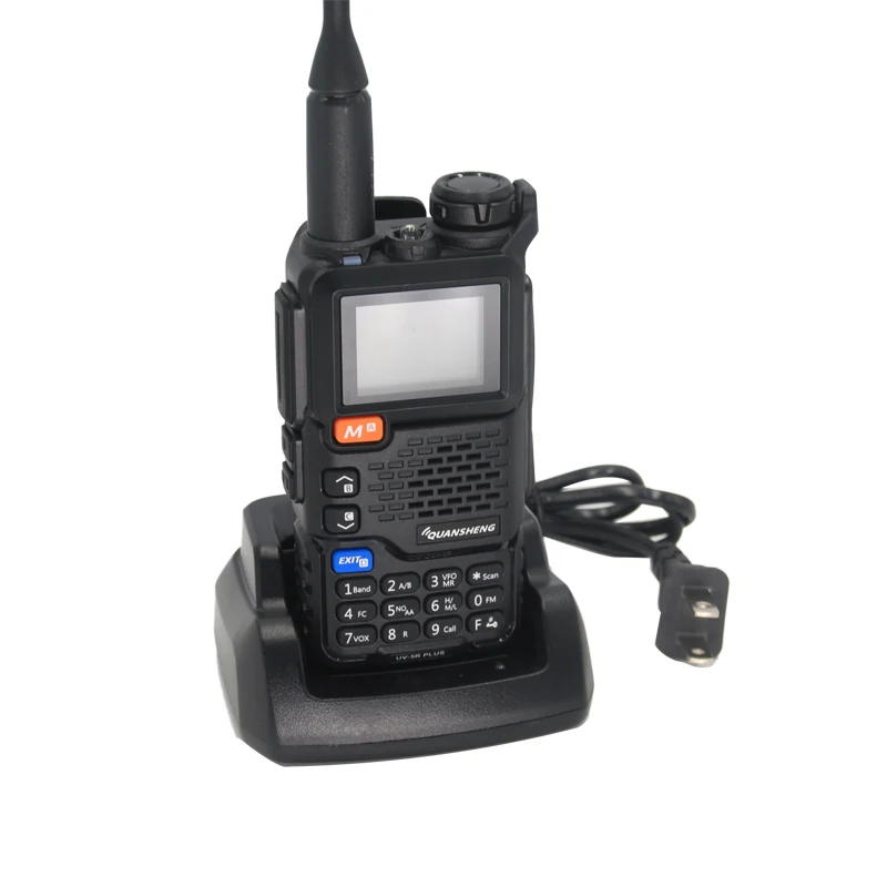 Quansheng UV 5R Plus Walkie Talkie 8W Am Fm Two Way Radio Commutator VHF Station K5 Receiver Ham  Air Band Wireless Freq  Radio