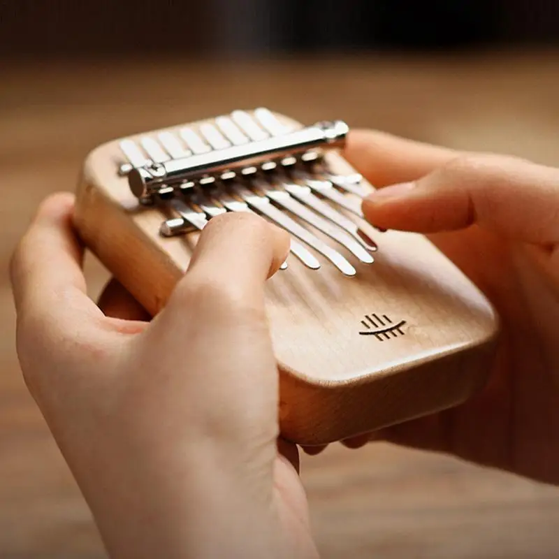 

Finger Thumb Piano 8 Key Finger Thumb Piano Pocket Kalimba Portable Musical Instrument With Songbook And Accessories For Kids