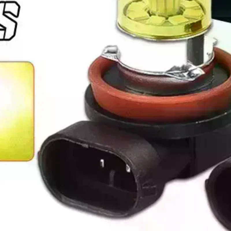 2x H11 H8 Super Bright LED Bulbs 4300K Yellow 100W 1500LM DRL Fog Light 20-SMD
