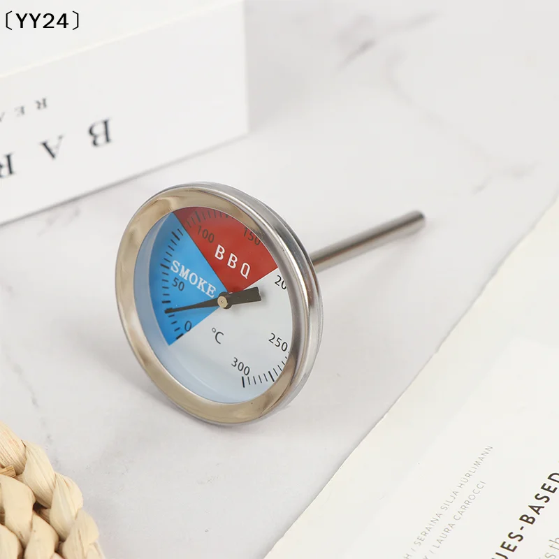 300°C Degrees BBQ Smoker Oven Stainless Steel Grill BBQ Instruments 50mm Barbecue Temperature 〔YY24〕