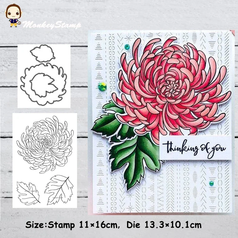 

Обезьяна Рождественский цветок металлические штампы и штампы трафарет для «сделай сам» Скрапбукинг Фотоальбом тиснение «сделай сам» бумажные карты